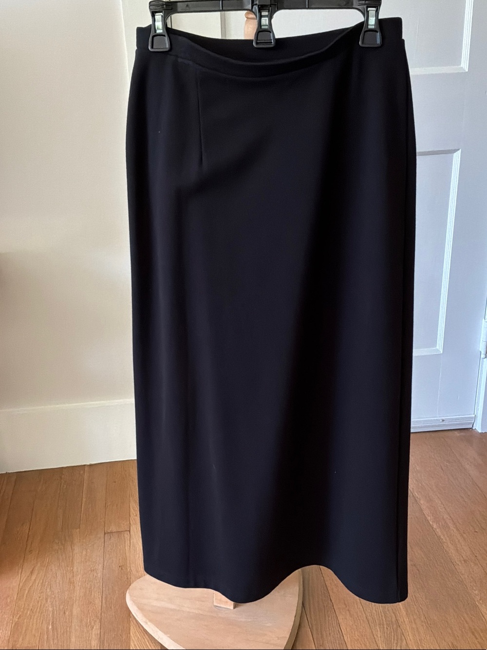Classic Black Maxi Skirt - Tailored Minimalist Style